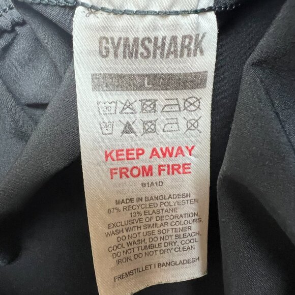 Gymshark Training Woven Joggers High Rise Fit Tapered Leg Black  Size L - Picture 7 of 8